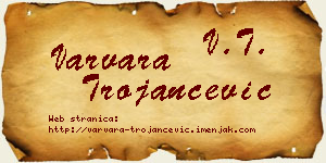 Varvara Trojančević vizit kartica